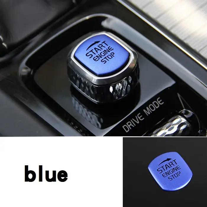 Accessoires de voiture pour Volvo XC60 XC90 S90 V90 V60 S60 : Autocollants décoratifs pour bouton de