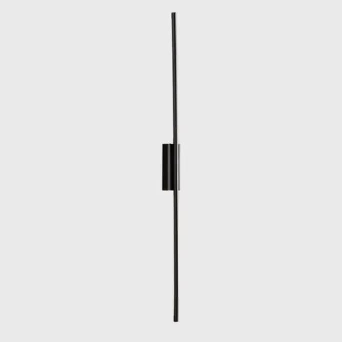 Lampe murale longue LED minimaliste moderne, entièrement en cuivre, lampe murale de fond pour salon,