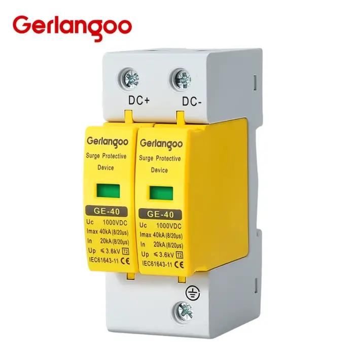 Dispositif de protection contre les surtensions 2P DC SPD, 500V 600V 800V 1000V 20KA 40KA, protectio