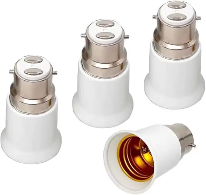 Adaptateur d'ampoule B22 à E27, vis B22 à Edison, support de convertisseur de lampe E27, adaptateur 