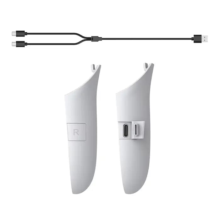 Poignées de manette rechargeables, poignées de charge droite et gauche, accessoires de couverture po