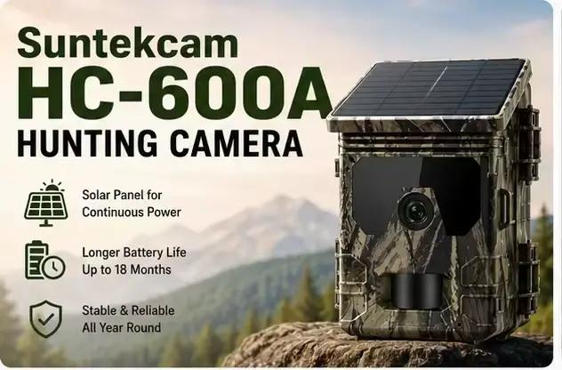 Caméra de surveillance solaire pour la faune 50MP 4K avec vision nocturne, détection de mouvement 0,