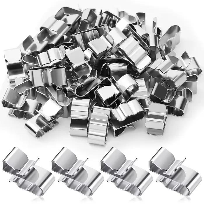 Clip de fixation pour panneau solaire, 50 pièces, pour câbles en acier inoxydable de 2x6mm, gestion 