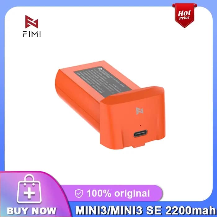 Batterie 2200mAh pour FIMI Mini 3 / MINI 3 SE / X8 MINI / X8 MINI V2, batterie de vol intelligente, 