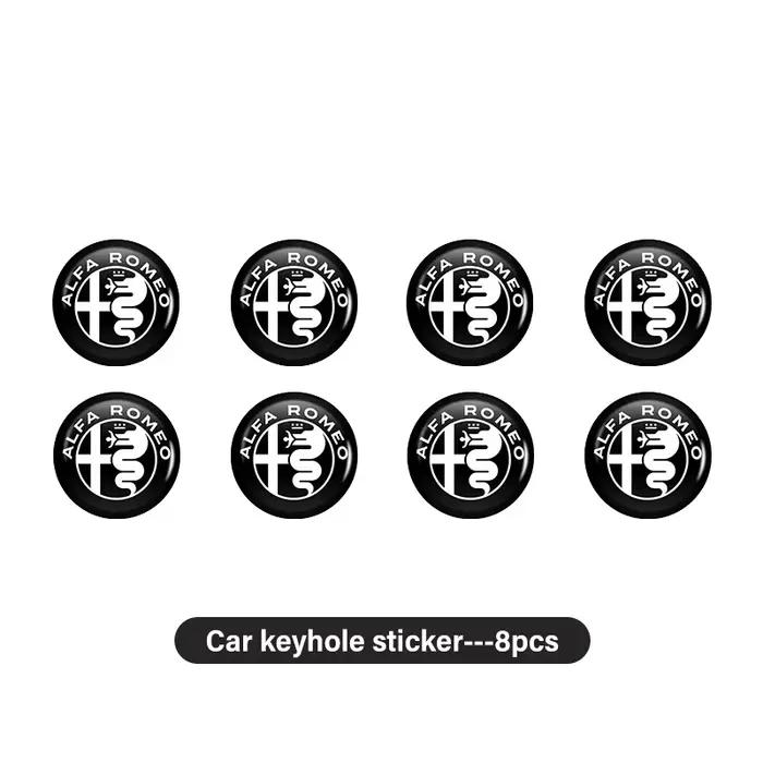 Autocollants pour clé télécommande de voiture Alfa Romeo, 15mm, Badge de porte de voiture, emblème, 