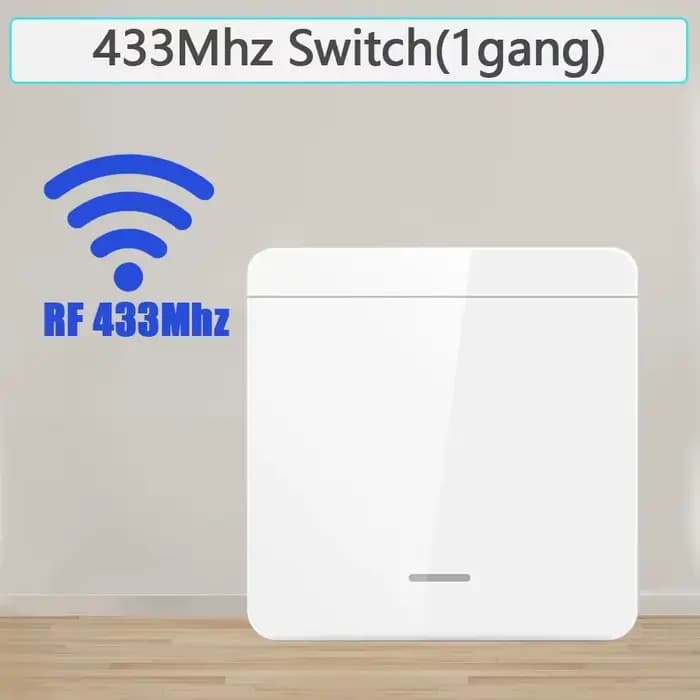 Panneau mural intelligent sans fil RF 86, 433Mhz, avec télécommande, Mini relais récepteur 1/2/3 gan