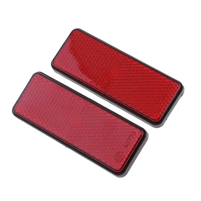 Réflecteur réfléchissant rectangulaire pour moto, ATV, Scooter, Dirt Bike, cyclomoteur, 4 roues, acc