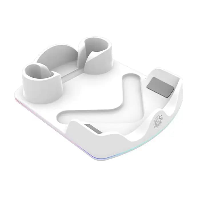 Station de charge pour Meta Quest 3S VR, Station de charge rapide avec lumière RGB, support de charg