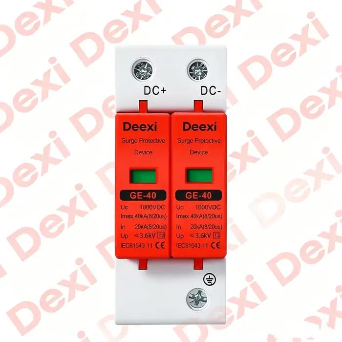 Parafoudre bipolaire CC 20KA 40KA, dispositif de protection contre les surtensions 500V 600V 800V 10