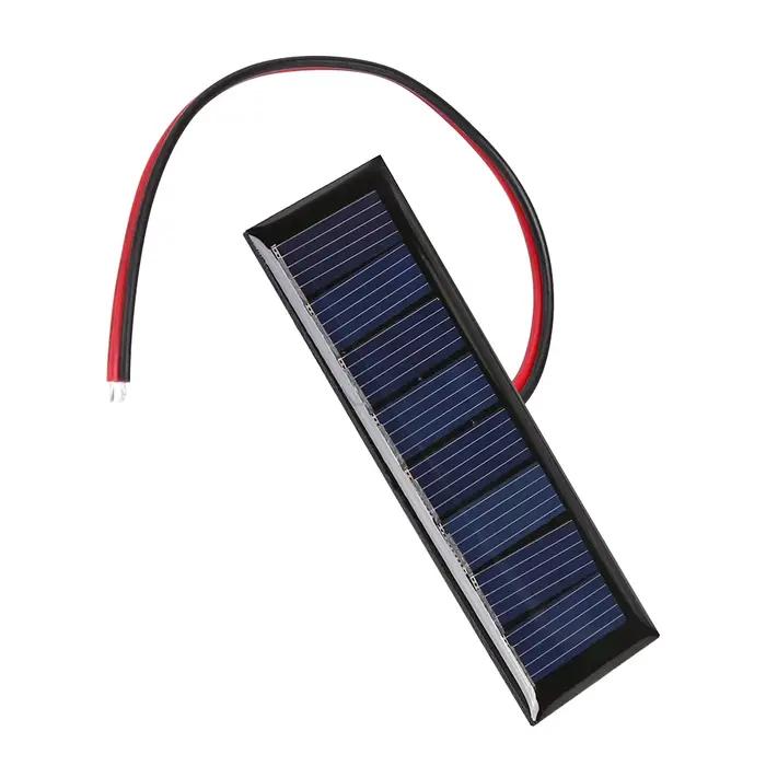 Panneau solaire en polysilicium époxy, 2/3 W 5V/0.3W 4V, avec fil, Mini Module de système solaire, c