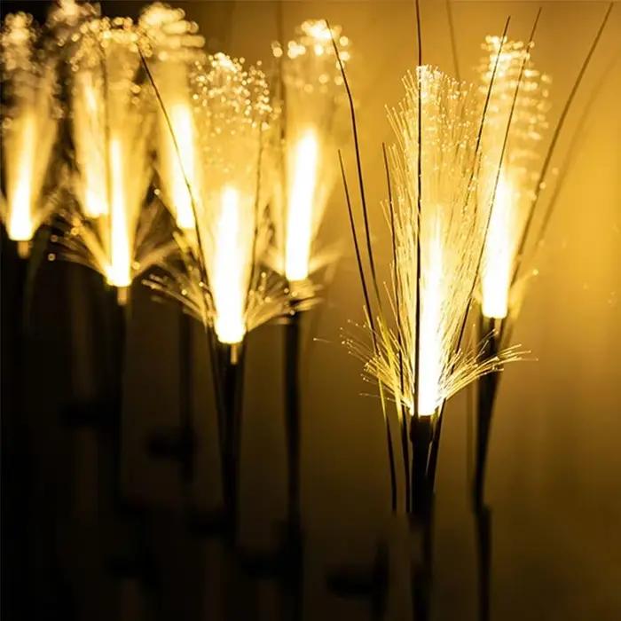 LED solaire jardin Reed lampe extérieure étanche pelouse lumière cour décoration de noël chemin écla