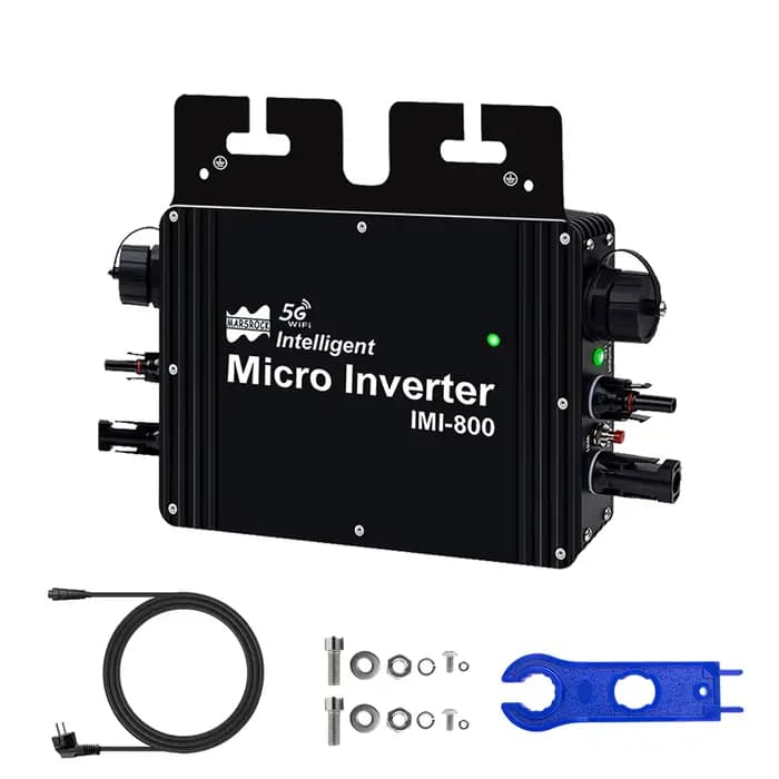 Micro onduleur solaire MPPT 800W, 22-50vdc, entrée de panneau solaire IP65, WiFi intégré pour réseau