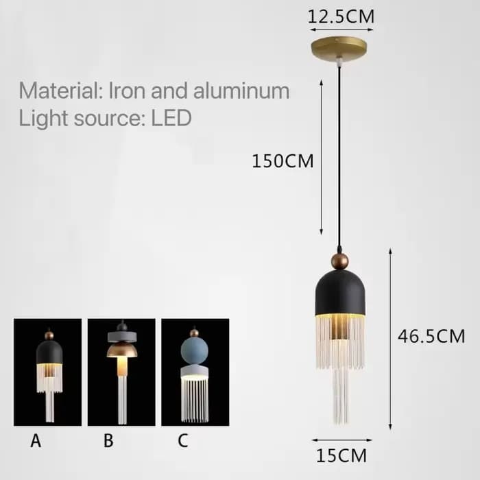 Lampe Suspendue au Design poumons Masiero Nappe Sonaron, Luminaire Scandinave Idéal pour un Restaura