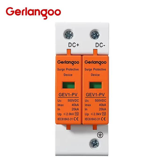 Dispositif de protection contre les surtensions CC 2P 500V 800V 1000V 10KA 20KA 40KA 20KA Parafoudre