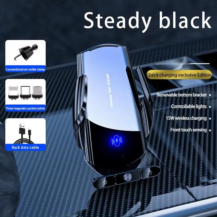 Chargeur sans fil magnétique pour voiture, Induction infrarouge automatique, charge rapide pour iPho