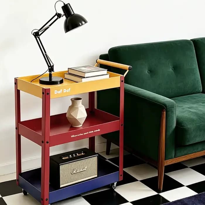 Étagères de rangement pour magazines, chariot de rangement, étagère à bibelots pour salle de bain et