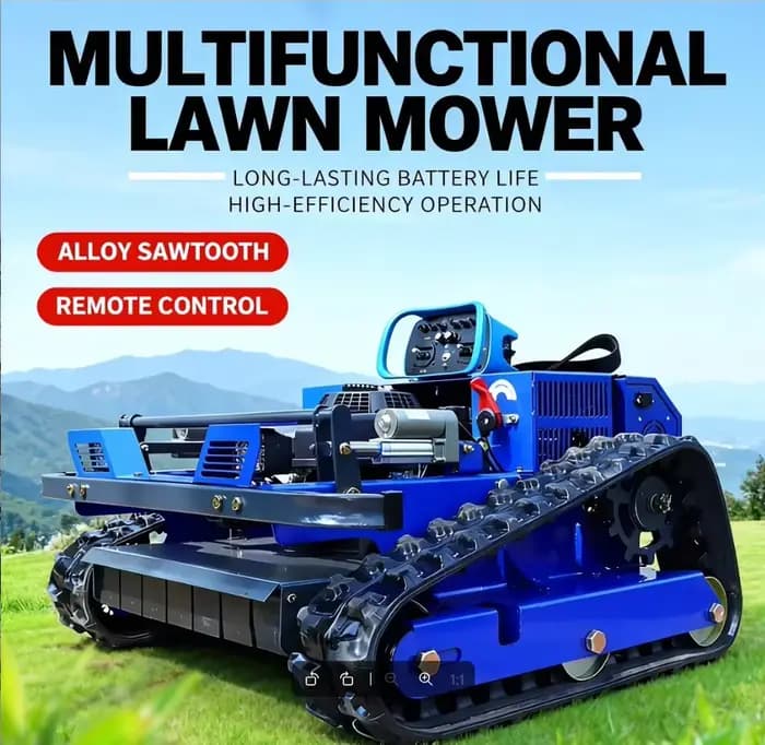Tondeuse à gazon autotractée télécommandée personnalisée AWY-550, chenille tout-terrain, avec foncti