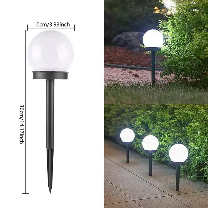 Lampes solaires pour sphère extérieure, paquet de 6 lampes de jardin LED, lampe étanche, pour patio,