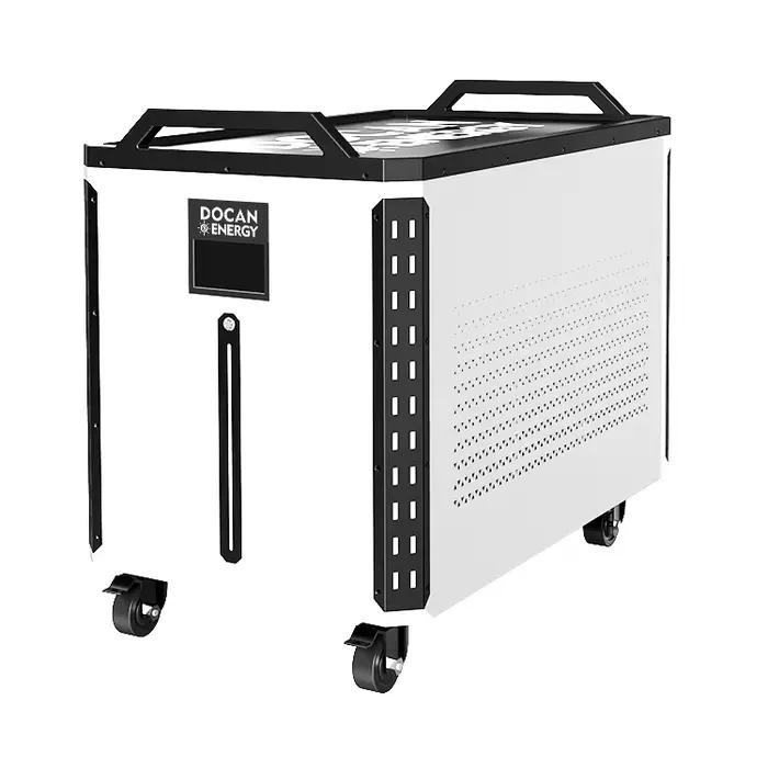Batterie mobile au sol 46kWh 48kWh 50kWh avec BMS 300A, 8000+ cycles, pour stockage solaire, 900Ah 9