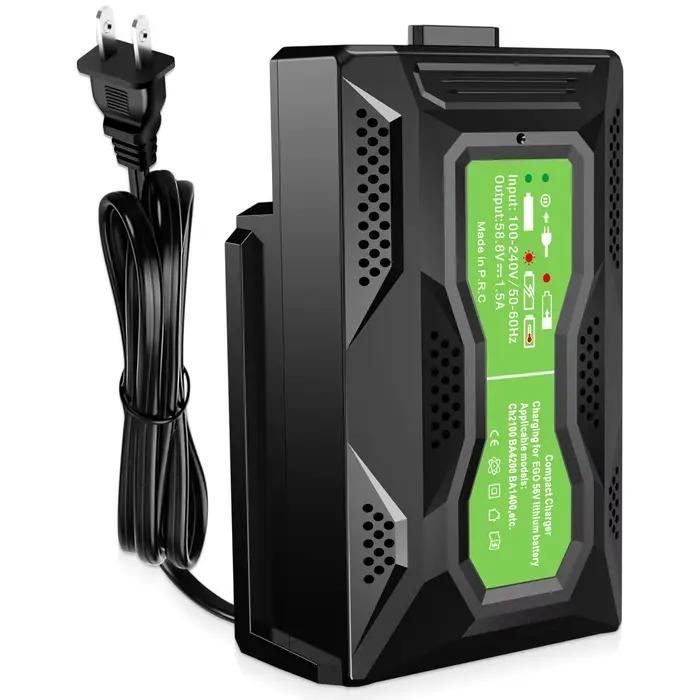 Mini chargeur portable rapide, compatible avec les batteries EGO 56V, remplacement pour les chargeur