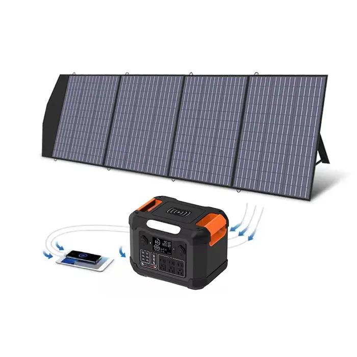 Kit de panneaux solaires 600W, générateur solaire 600 watts, système de station d'alimentation porta