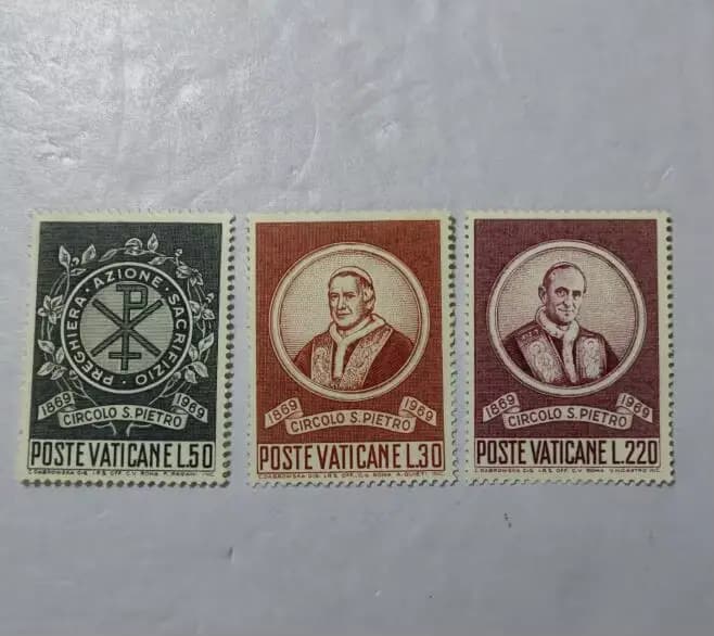 A59 Vatican 1969 La Cathédrale de Saint-Pierre a été fondée, Collection de timbres postaux