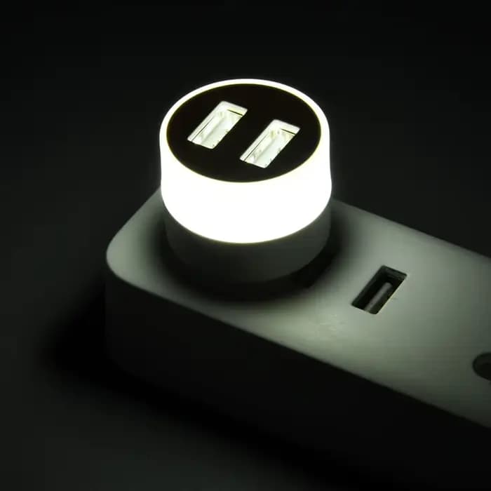 LDHLM USB prise lampe petite LED veilleuse ordinateur Mobile puissance charge livre lampes LED Prote