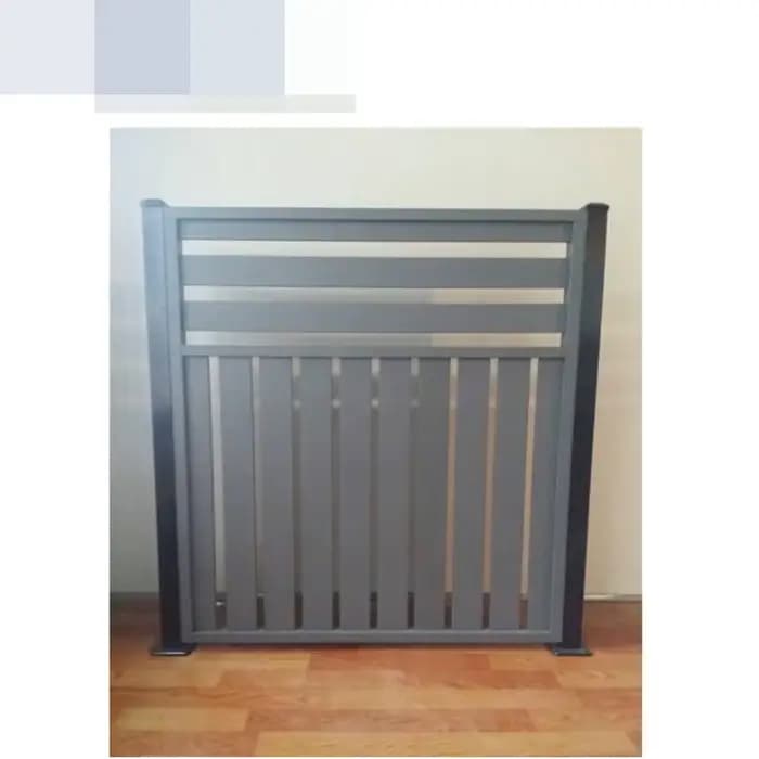 Panneau de clôture de tours horizontal de clôture de confidentialité en aluminium de jardin extérieu