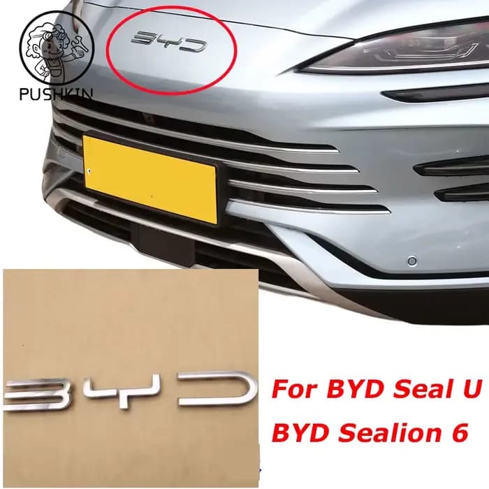 Badge emblème de pare-chocs avant de voiture, accessoires avec Logo BYD SEALION 6 Song Plus DMI EV B