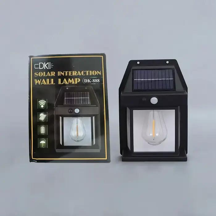 Puissante lampe murale solaire lumineuse capteur de mouvement LED lumière solaire 3 Modes d'éclairag