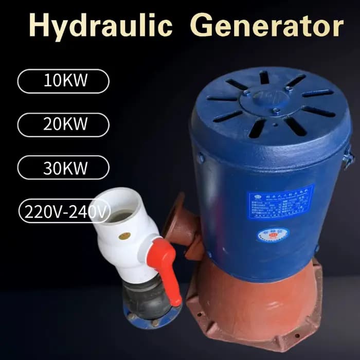 Turbine à eau portable extérieure, générateur hydroélectrique, micro générateur hydraulique, 10000W,