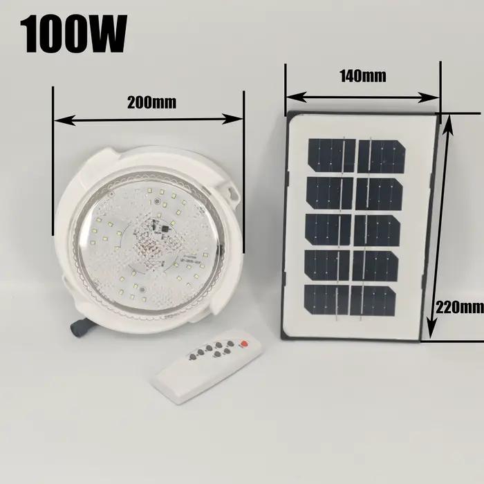 Lampes solaires intérieur maison haut plafond maison extérieur jardin pendentif panneau lumineux lum