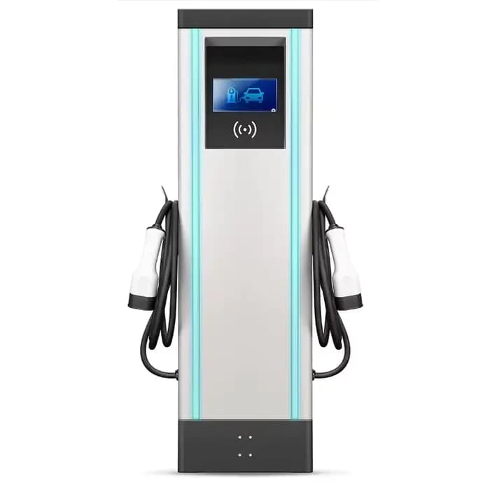 Station de recharge rapide double pistolet commerciale 14kW 22kW 44kW CCS2 pour véhicule électrique 