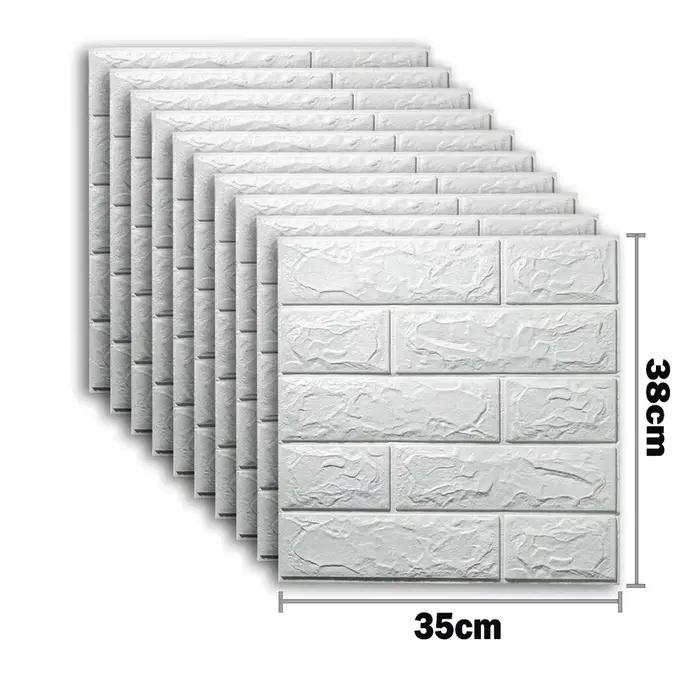 Panneaux muraux en mousse 3D épaissie, autocollants, imperméables, pour la décoration de la maison, 
