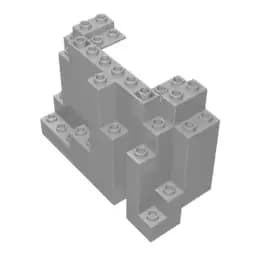 Gobricks GDS-90270 Rock Panel 4 x 10 x 6 Rectangular (BURP) compatible with lego 6082 children's DIY