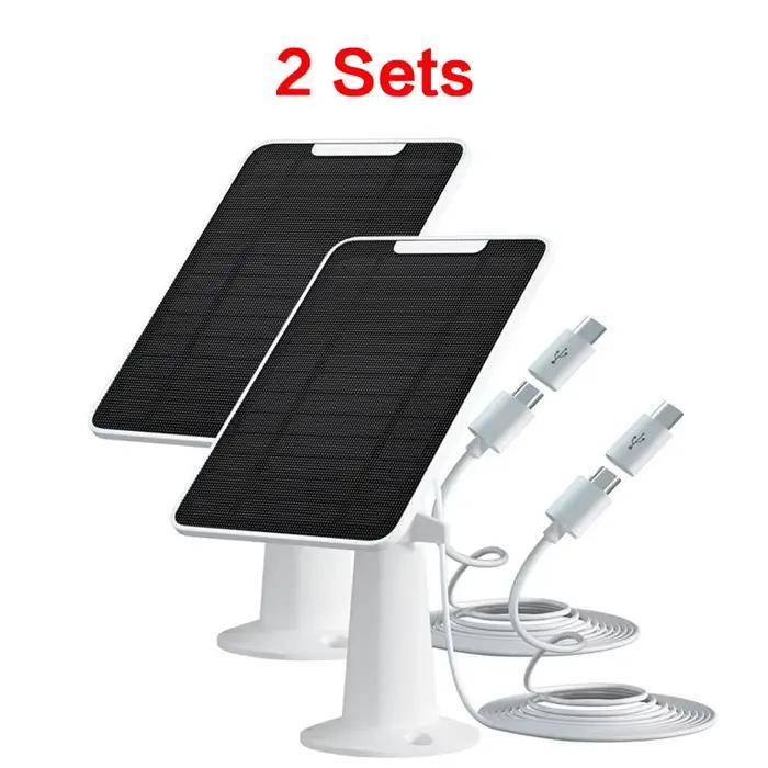 Panneau solaire étanche à haute efficacité pour caméra Eufycam S300/2/2 Pro/2C/2C Pro/C210/S330/S340