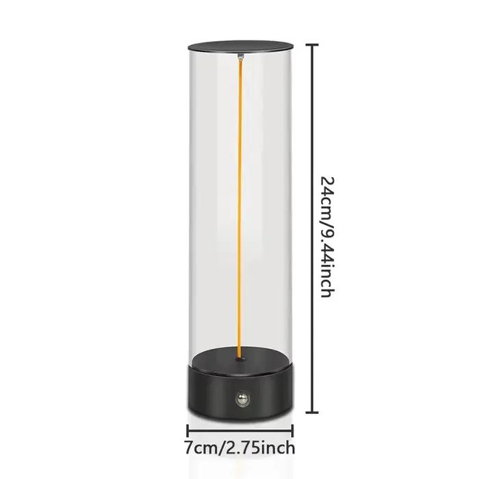 Lampe de table LED portable sans fil aste, base magnétique, capteur tactile, gradation à 3 niveaux, 
