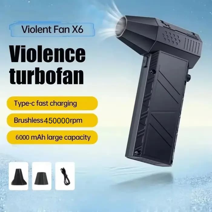 450,000 tr/min X6 souffleur d'air puissant aspirateur à poussière charge rapide vent fort ventilateu