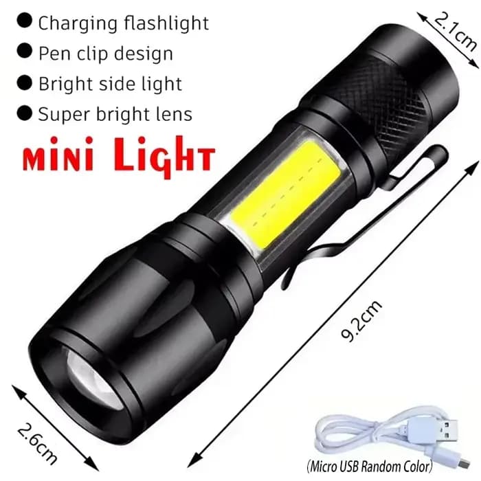 Lampes de poche LED rechargeables portables lampe de poche tactique militaire haute puissance lampe 
