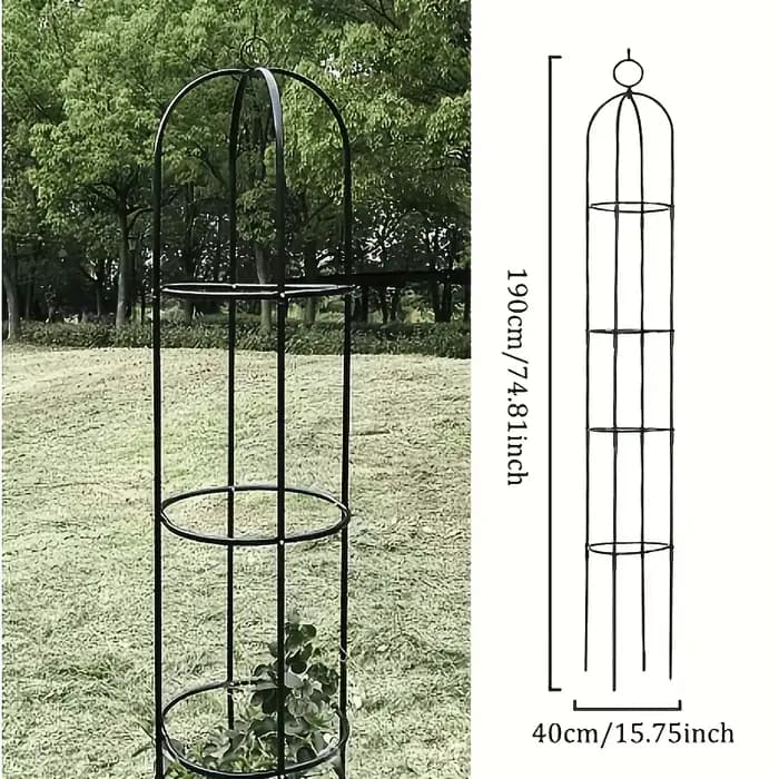 Treillis de jardin en métal, support pour plantes grimpantes, support pour fleurs, hauteur réglable,