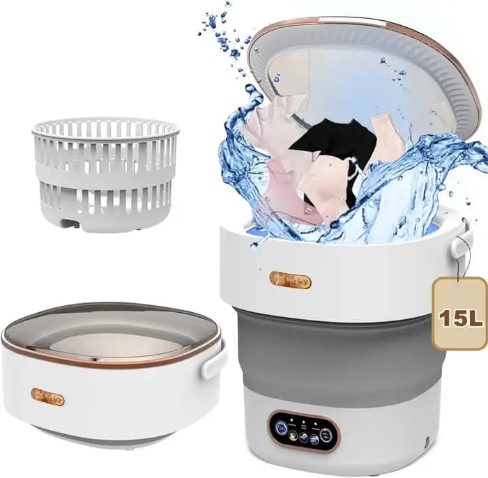 Petit sèche-linge portable avec essorage, lave-linge pliable, machine à laver, chaussettes de voyage