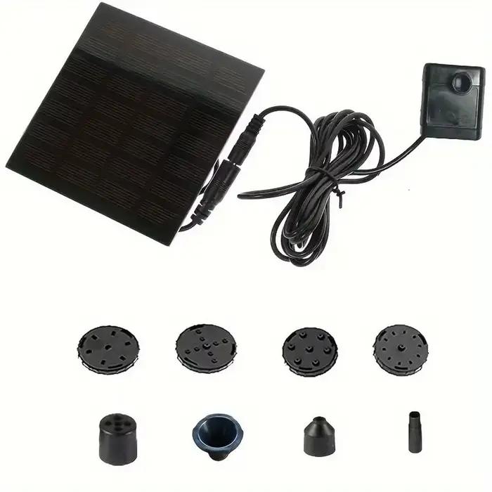 Mini pompe de fontaine solaire, kit de panneau d'alimentation, pompe à eau pour piscine de jardin, f