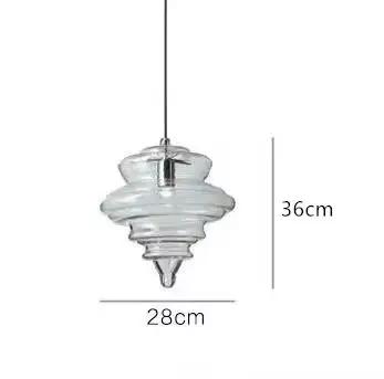 Lampe industrielle en verre de gallon à Grain d'eau, design italien, luminaire suspendu pour salle à