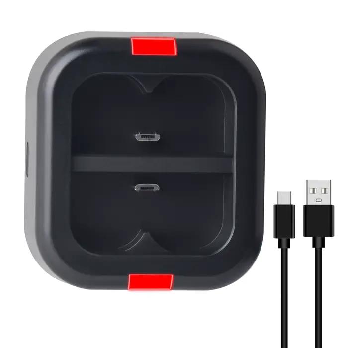 Batterie TAVT RV4 et station de charge rapide double pour sonnette vidéo Ring 2/3/4/3 Plus, caméra S