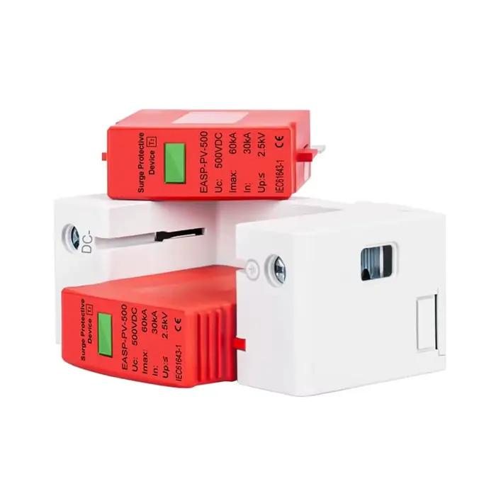 Parafoudre bipolaire CC 500V 800V 1000V 20KA 30KA 40KA 60KA pour protection contre les surtensions, 