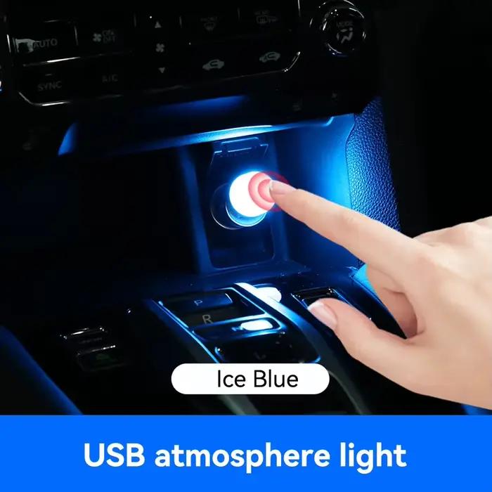 Lumière d'ambiance de voiture LED Intérieur USB Tactile Décorations lumineuses Lumières de lecture a