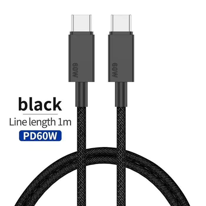 Chargeur plat GaN USB C 65W, double port, rapide, adaptateur d'alimentation Compact avec prise pliab