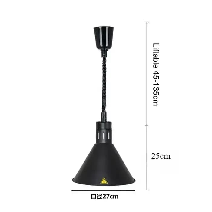 Lampe industrielle de réchauffement des aliments, hôtel, Restaurant, avec ampoule Led de grande puis