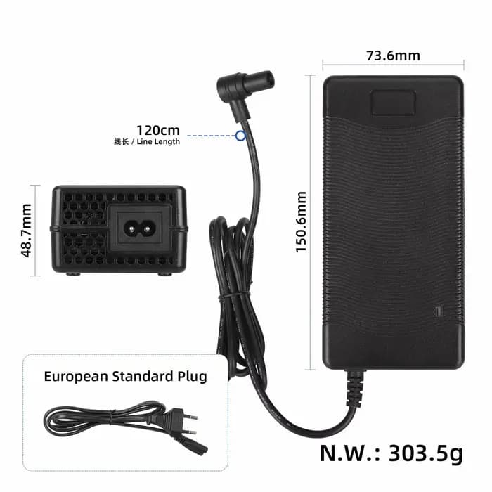 Adaptateur de chargeur 54,6 V 2 A pour trottinette électrique Xiaomi 4 Ultra/4 Pro 2e génération, accessoires et pièces de rechange