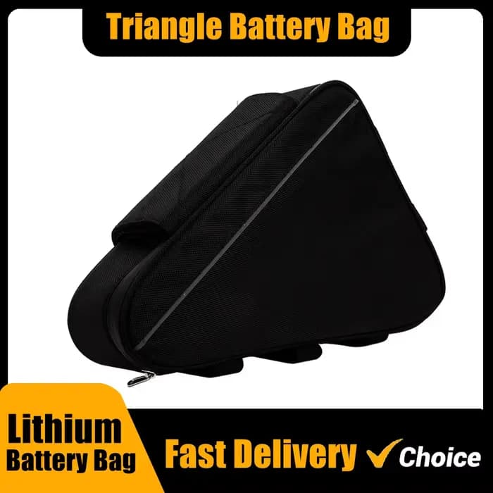 36V 48V 60V 72V E-BIKE vélo électrique Triangle batterie sac noir cadre de vélo Triangle sacs charge maximale 126 cellules